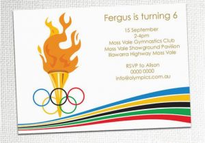 Olympic Birthday Party Invitations Olympic Party Invitation Awesome Graphics and Birthday