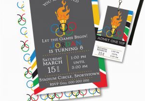 Olympic Birthday Party Invitations Olympic Party Invitation Olympic Party Invitation Printable