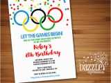Olympic Birthday Party Invitations Printable Kids Olympic Games Birthday Invitation Free
