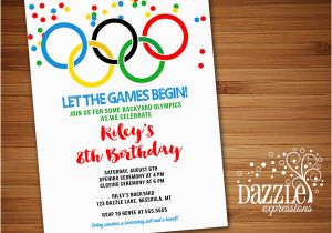 Olympic Birthday Party Invitations Printable Kids Olympic Games Birthday Invitation Free