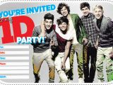One Direction Birthday Invitations 4 Best Images Of One Direction Printable Birthday