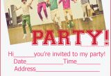 One Direction Birthday Invitations Invitations for Sleepover Party