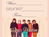 One Direction Birthday Invitations Invitations for Sleepover Party