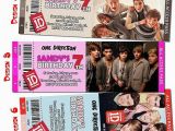 One Direction Birthday Invitations One Direction Invitation Birthday Party Pop Star Band Ebay