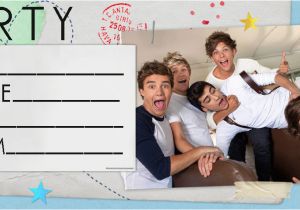 One Direction Birthday Invitations One Direction Invite Free Coloring Pages