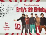 One Direction Birthday Invitations Personalized Photo Invitations Cmartistry One