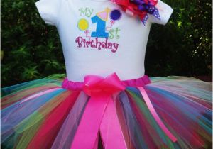 One Year Old Birthday Girl Outfits 1st Birthday Girl Outfitfun Colors One Year Old Girl Birthday