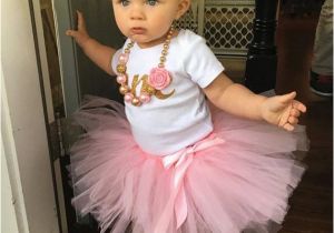 One Year Old Birthday Girl Outfits Girl First Birthday Cake Smash Pink Gold Number One Onesie