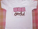 Onederful Birthday Girl Items Similar to Girl 39 S Quot One Derful Quot First Birthday T