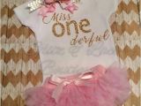 Onederful Birthday Girl Miss Onederful Birthday top First Birthday by