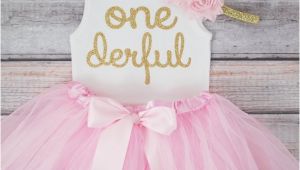 Onederful Birthday Girl One Derful First Birthday Outfit Girl 1st Birthday Girl Outfit