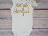 Onederful Birthday Girl One Derful First Birthday Outfit Girl Hot by
