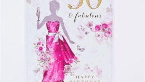 Online 50th Birthday Cards 50th Birthday Card Fifty Fabulous Only 99p