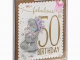 Online 50th Birthday Cards Fabulous 50th Me to You Bear Luxury Boxed Birthday Card