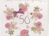 Online 50th Birthday Cards Handmade 50th Birthday Card Karenza Paperie