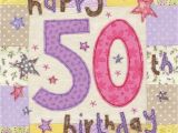 Online 50th Birthday Cards Happy 50th Birthday Card Large Luxury Birthday Card