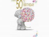 Online 50th Birthday Cards Happy 50th Birthday Me to You Bear Birthday Card A01ss542
