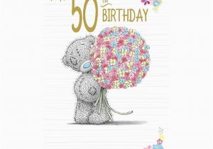 Online 50th Birthday Cards Happy 50th Birthday Me to You Bear Birthday Card A01ss542