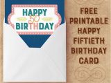 Online 50th Birthday Cards Salmon Navy Happy 50th Birthday Card Free Printables Online