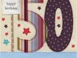 Online 50th Birthday Cards Stars Bunting 50th Birthday Card Karenza Paperie