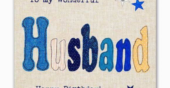 Online Birthday Cards for Husband Hand Finished Wonderful Husband Birthday Card Karenza