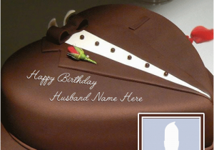 Online Birthday Gifts for Husband In Canada Write Name On Chocolate Heart Cake for Husband This is