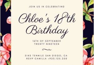 Online Birthday Invitations with Rsvp Birthday Rsvp Cards Templates Customize 1 023 18th