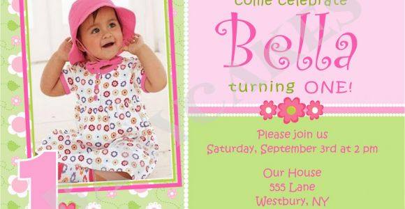 Online First Birthday Invitation Cards 1st Birthday Invitations Girl Free Template Baby Girl 39 S