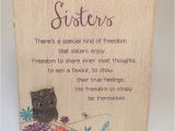 Online Gifts for Sister On Her Birthday Life 39 S A Hoot Sisters Plaque Birthday Gift Ideas for