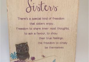 Online Gifts for Sister On Her Birthday Life 39 S A Hoot Sisters Plaque Birthday Gift Ideas for