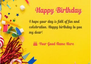 Online Happy Birthday Card with Name Edit Happy Birthday Cards Name Edit Happy Birthday Bro