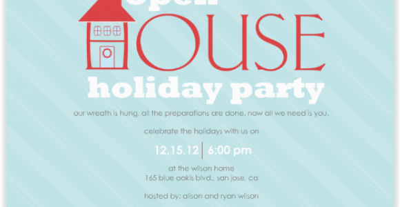 Open House Birthday Party Invitation Wording Open House Party Invitation Wording