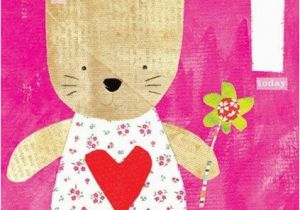 Order A Birthday Card Online Rabbit 1st Birthday Girl Card Buy 1st Birthday Card Online