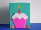 Origami for Birthday Cards How to Make An origami Cupcake Birthday Card Easy