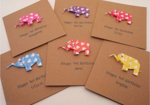 Origami for Birthday Cards New Baby Happy Birthday origami Elephant Card Baby Boy or