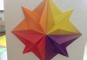 Origami for Birthday Cards origami Star Greeting Card Make