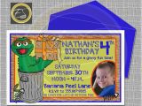 Oscar the Grouch Birthday Invitations 18 Best Sesame Street Party Images On Pinterest Sesame