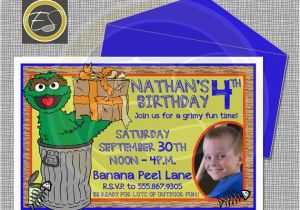 Oscar the Grouch Birthday Invitations 18 Best Sesame Street Party Images On Pinterest Sesame
