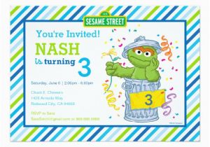 Oscar the Grouch Birthday Invitations Karate Birthday Cards Greeting Photo Cards Zazzle