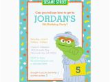 Oscar the Grouch Birthday Invitations Oscar the Grouch Birthday Card Zazzle