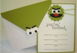 Oscar the Grouch Birthday Invitations Oscar the Grouch Sesame Street Birthday Invitation 1