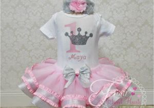 Outfits for First Birthday Girl Princess Birthday Outfit Pink Girls First Birthday Tutu