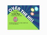 Over the Hill 50th Birthday Invitations Over the Hill 50th Birthday Invite Customize Text Zazzle Com