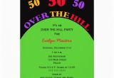 Over the Hill 50th Birthday Invitations Over the Hill 50th Birthday Party Invitation 13 Cm X 18 Cm