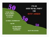 Over the Hill 50th Birthday Invitations Over the Hill 50th Birthday Party Invitation Zazzle