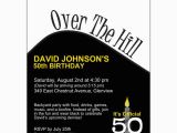 Over the Hill 50th Birthday Invitations Over the Hill Birthday Party Invitations Paperstyle