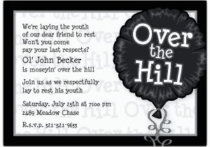 Over the Hill 50th Birthday Invitations Over the Hill Photo Birthday Invitations Paperstyle