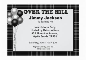 Over the Hill Birthday Invitations Over the Hill Birthday Invitations Zazzle