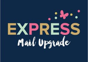 Overnight Birthday Card Delivery Express Mail Shipping Upgrade for Invitations or Thank