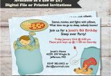 Overnight Birthday Card Delivery Sleepover Birthday Party Slumber Party Invitations
